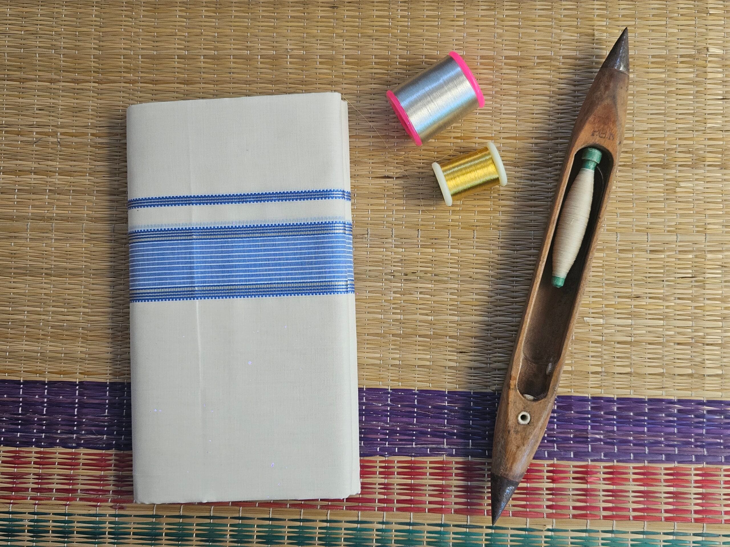Kerala Pure Cotton Double Mundu 18