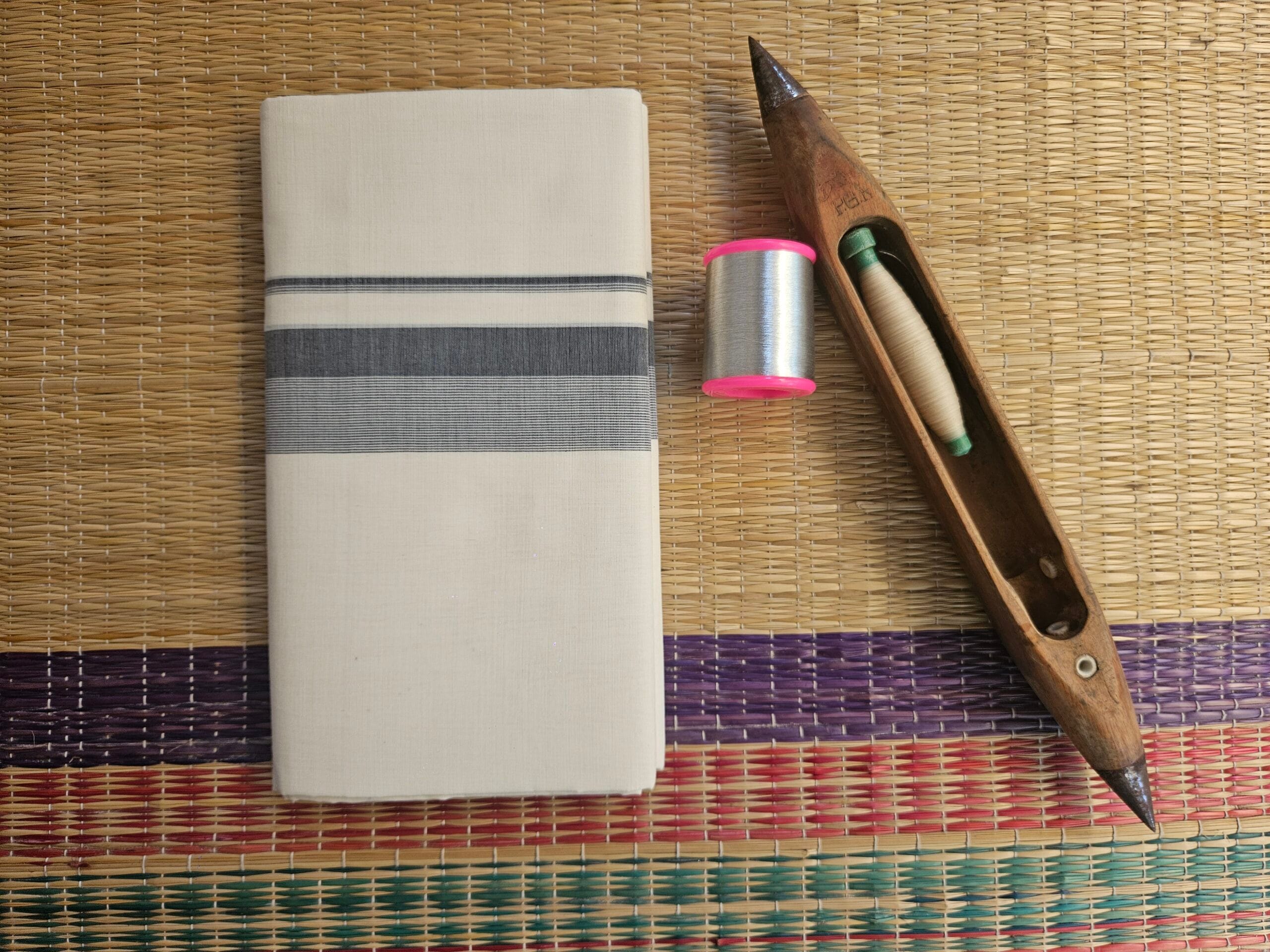 Kerala Pure Cotton Double Mundu 19