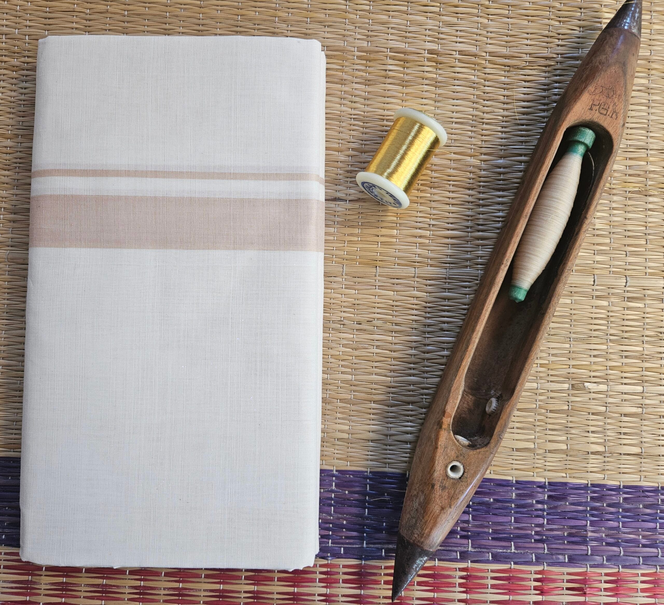 Kerala Pure Cotton Double Mundu 22