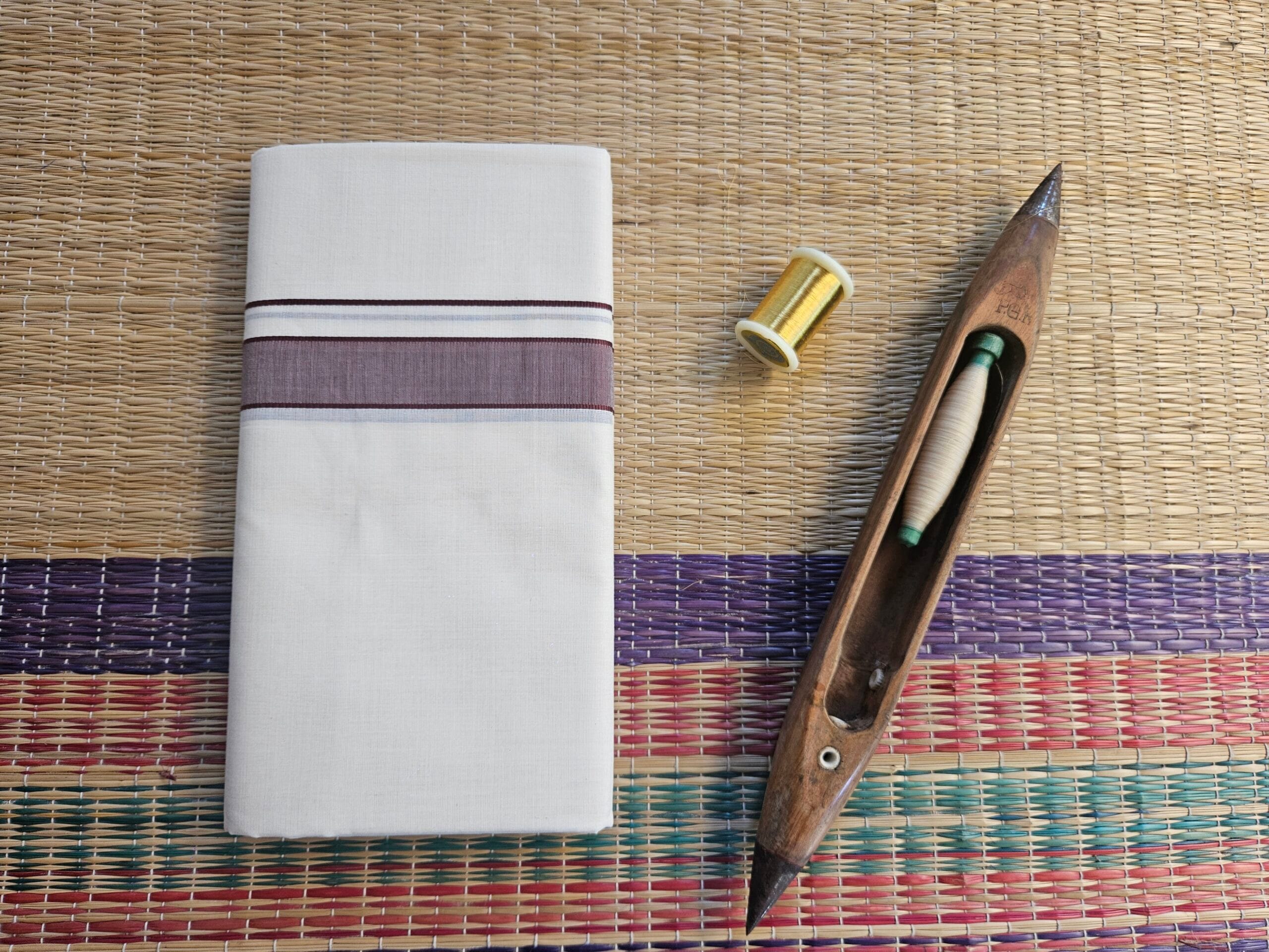 Kerala Pure Cotton Double Mundu 23
