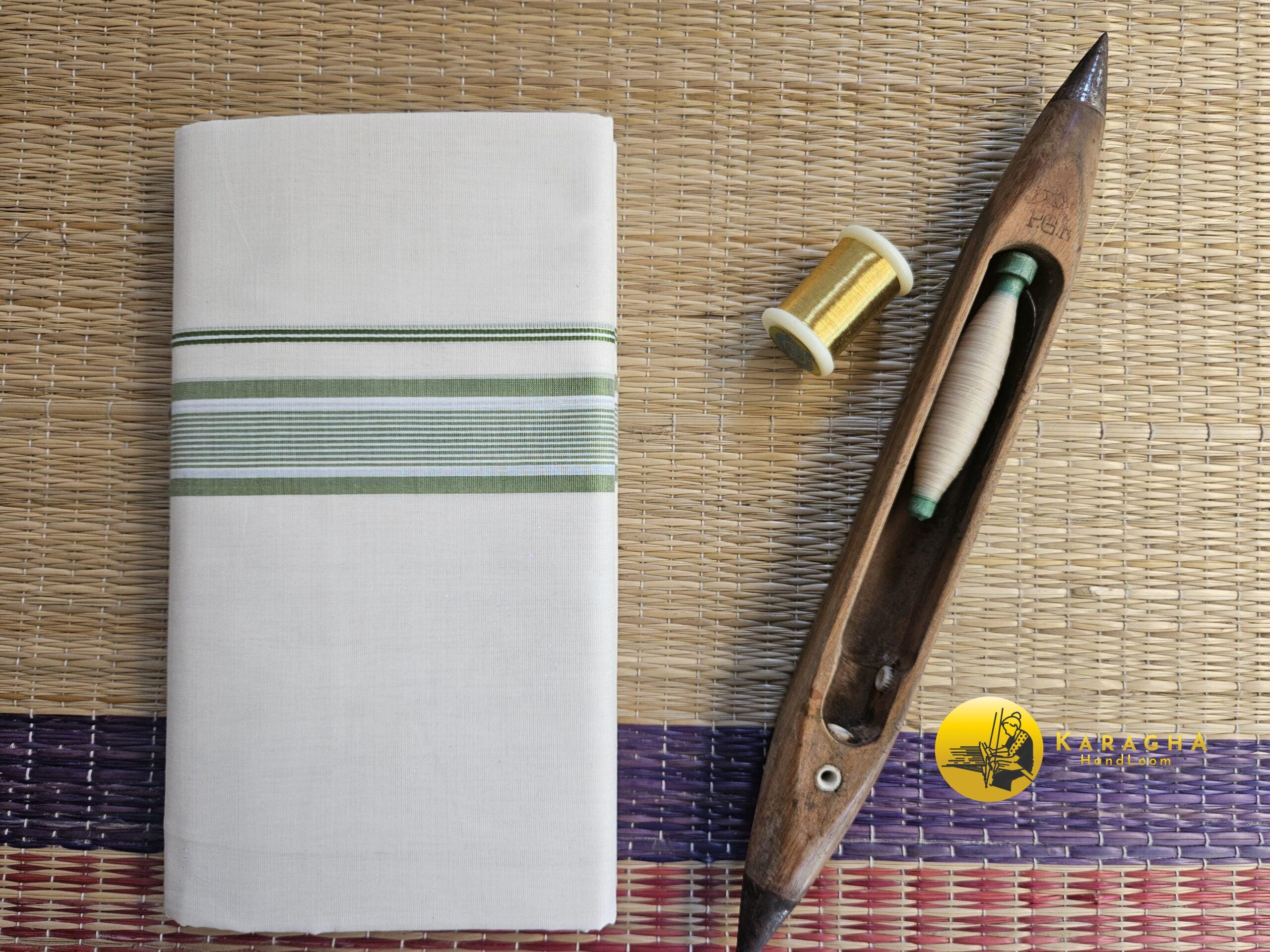 Kerala Pure Cotton Double Mundu 27