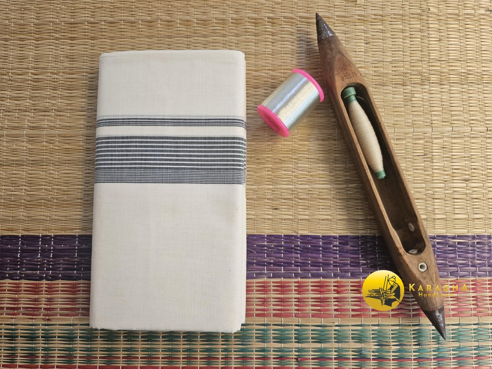 Kerala Pure Cotton Double Mundu 29