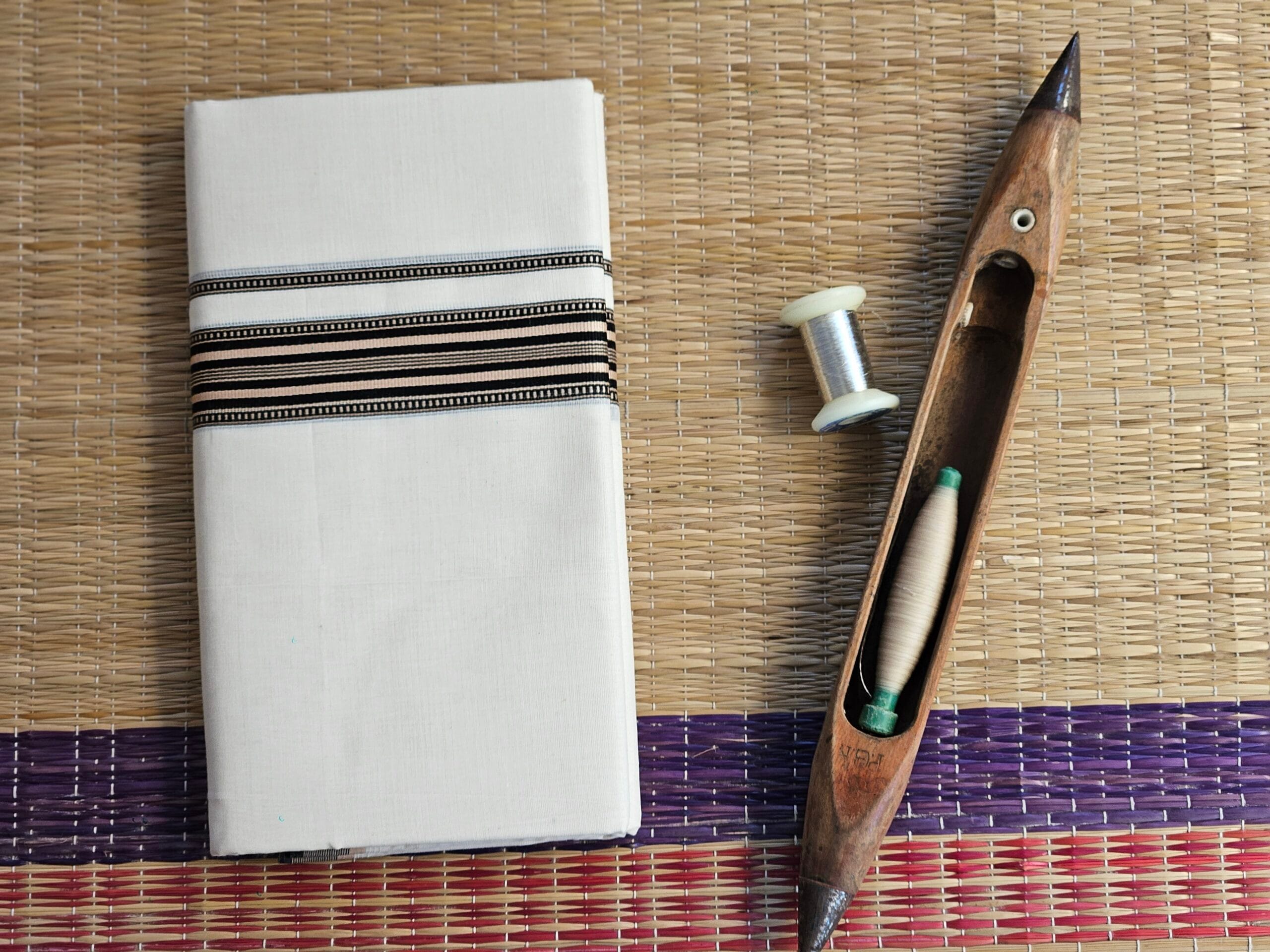 Kerala Pure Cotton Double Mundu 3