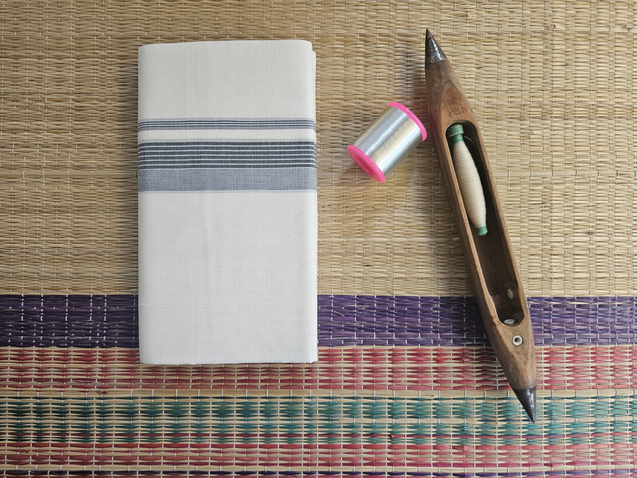 Kerala Pure Cotton Double Mundu 32