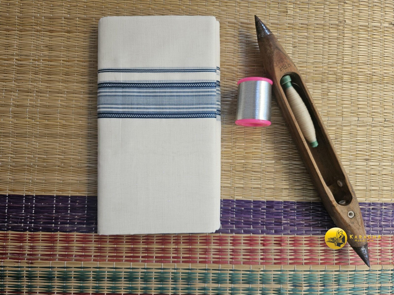 Kerala Pure Cotton Double Mundu 33