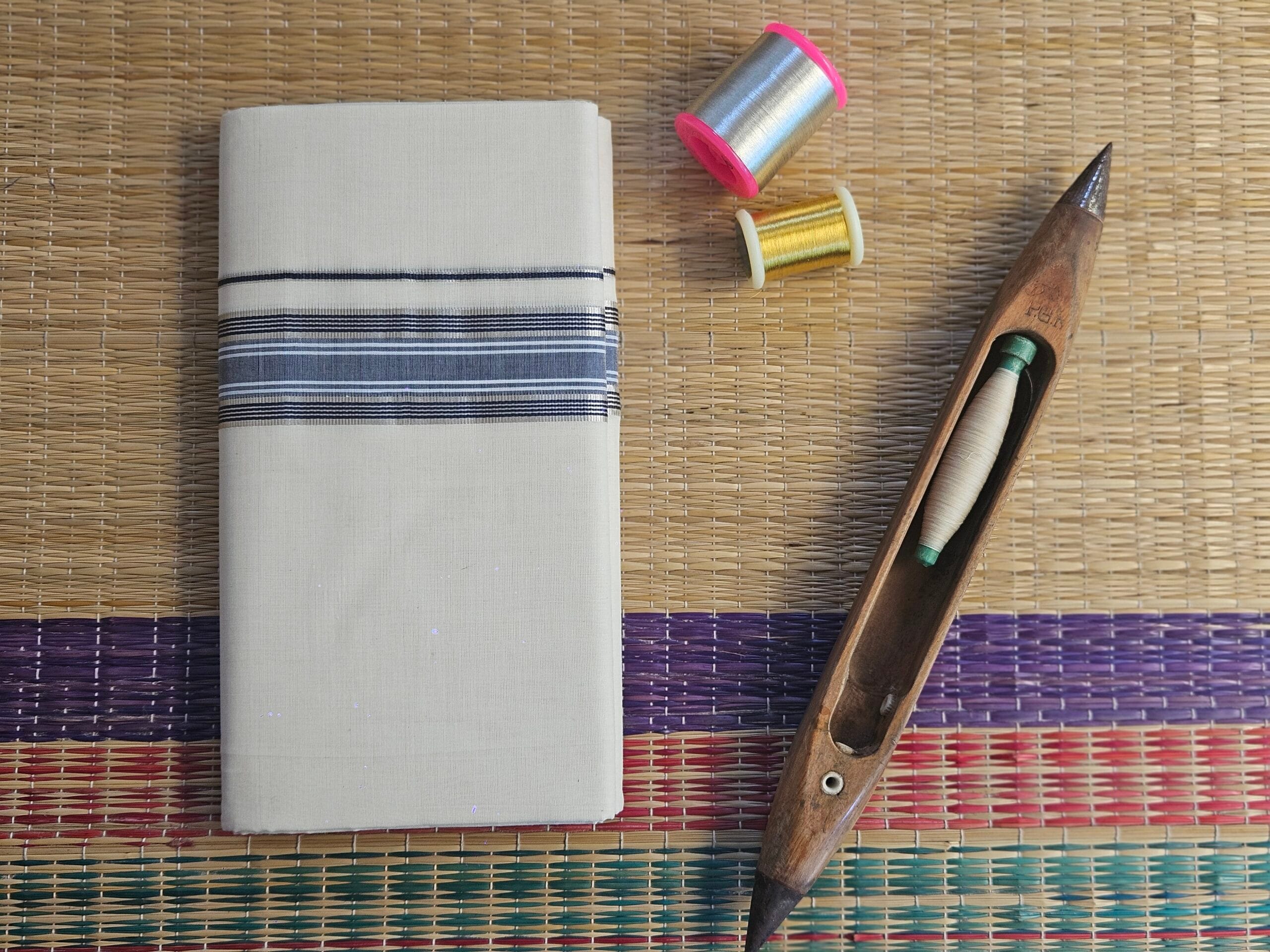 Kerala Pure Cotton Double Mundu 34