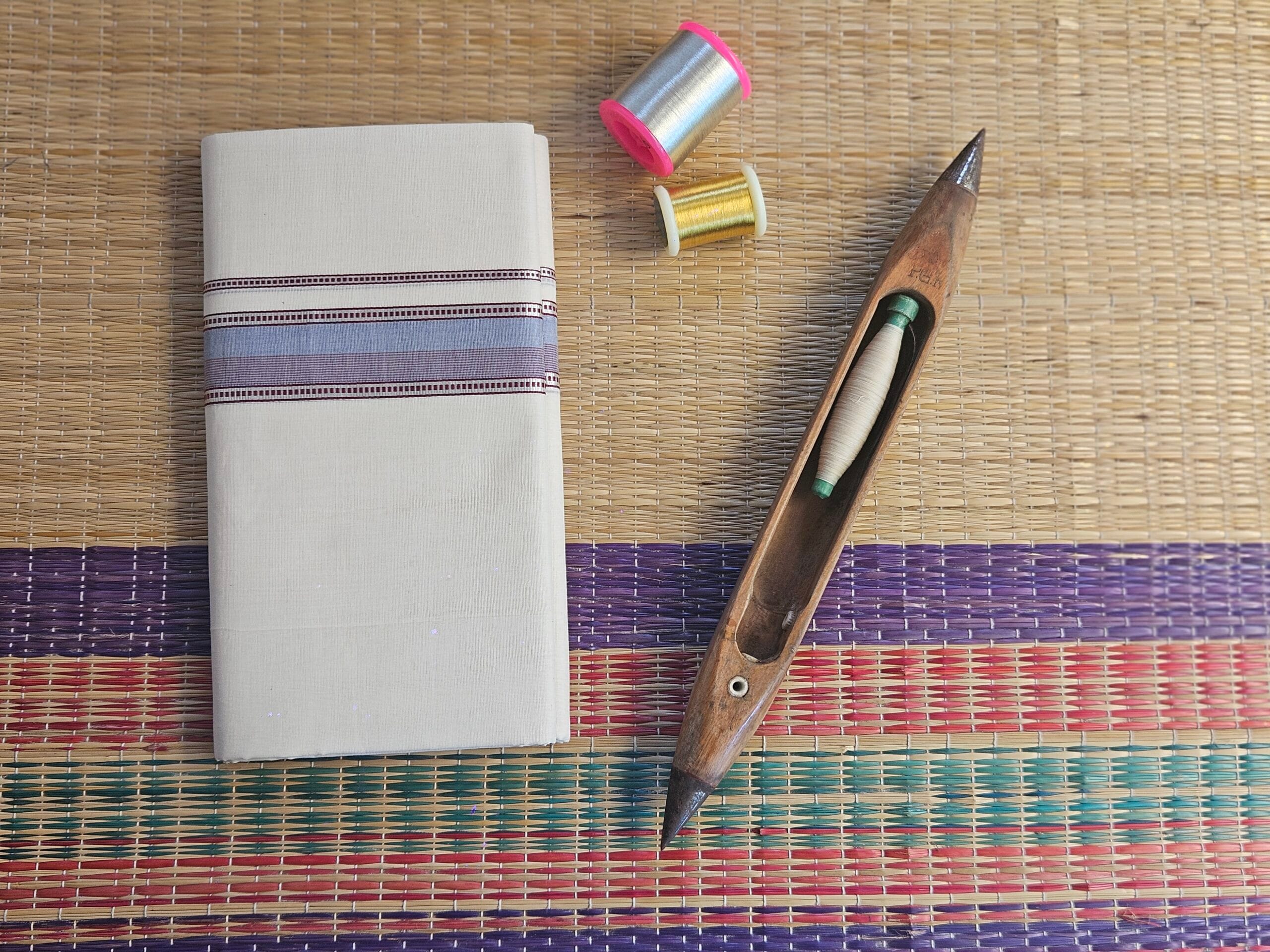 Kerala Pure Cotton Double Mundu 35