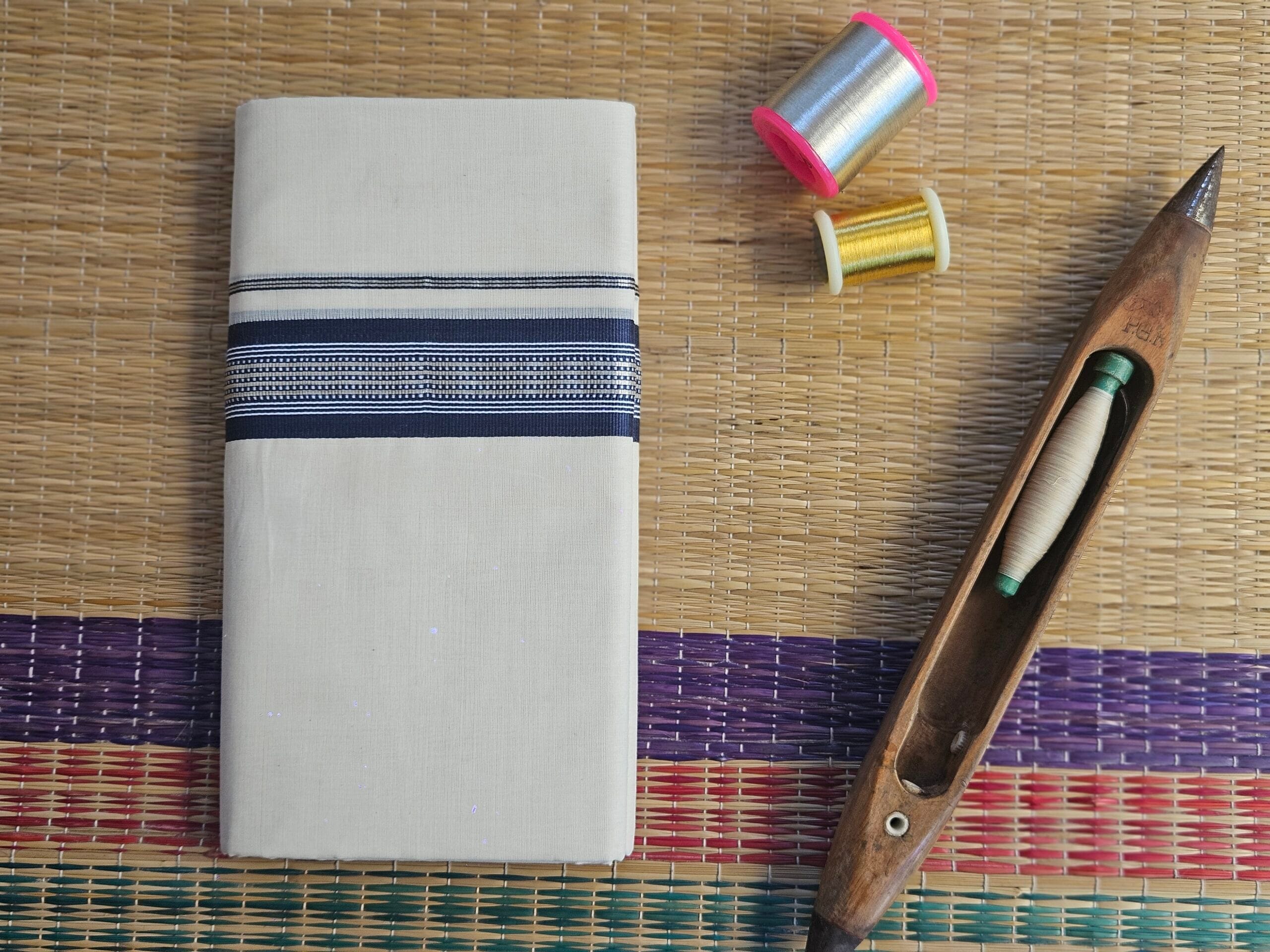 Kerala Pure Cotton Double Mundu 40