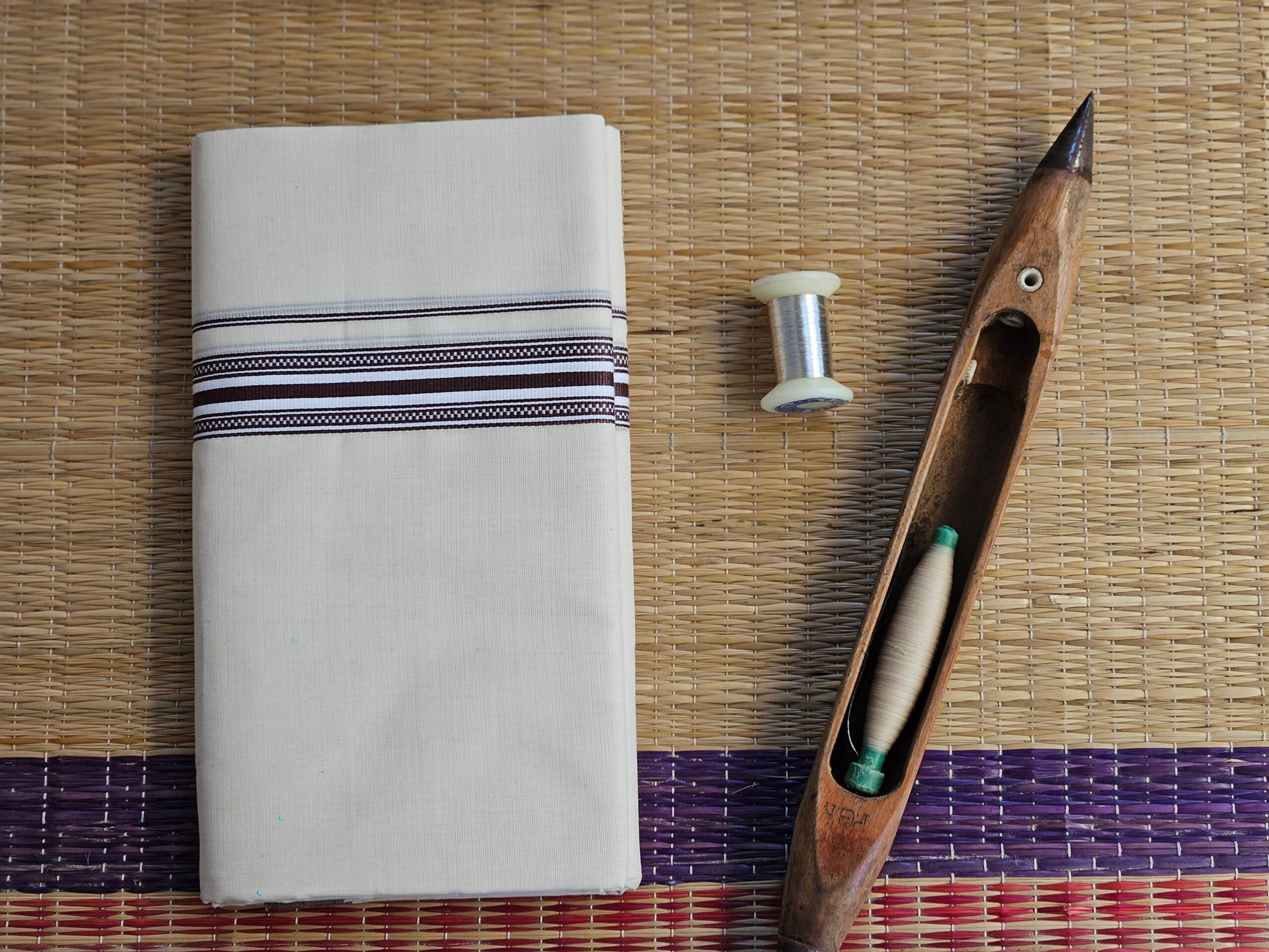Kerala Pure Cotton Double Mundu 42