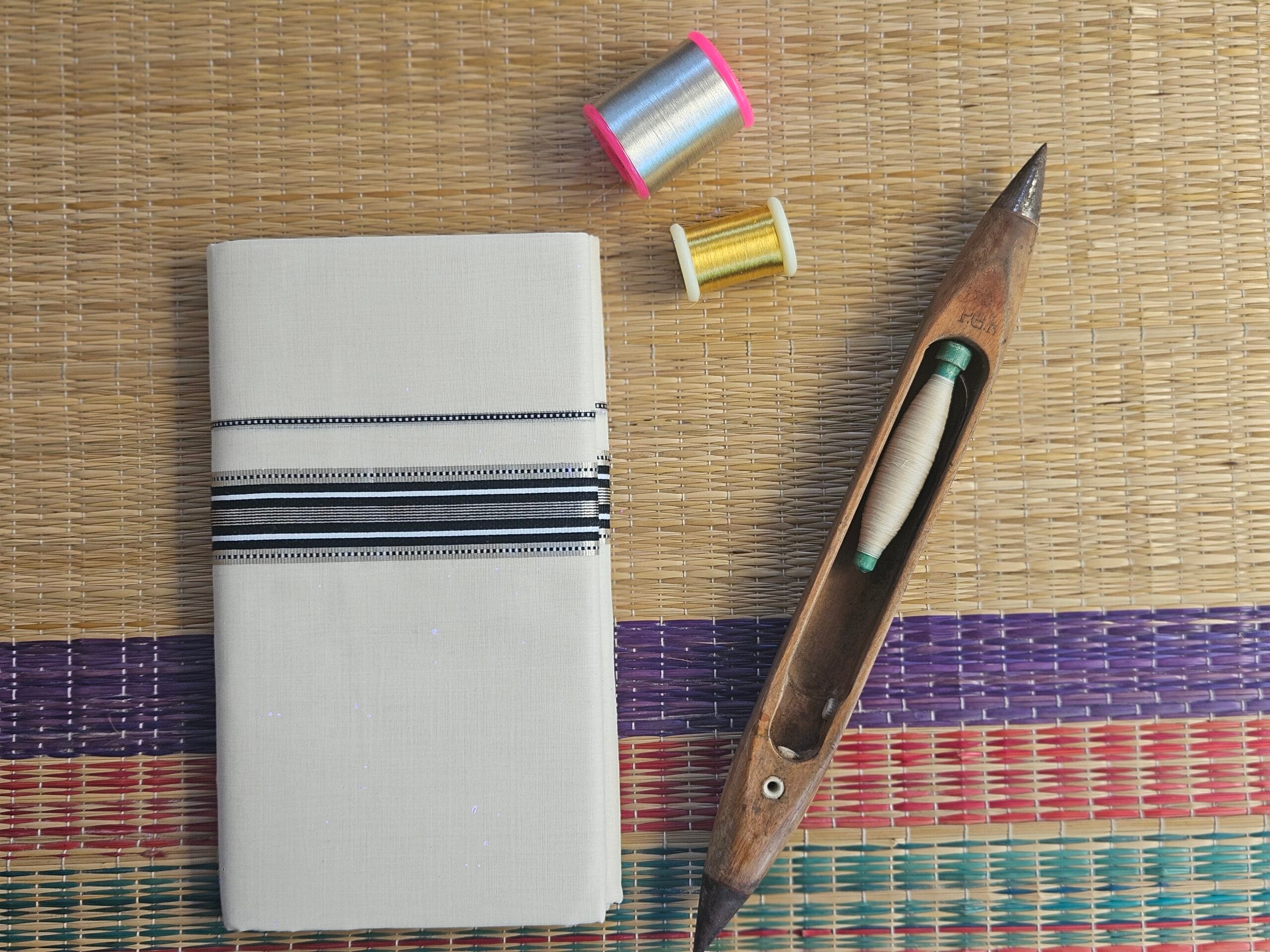 Kerala Pure Cotton Double Mundu 5