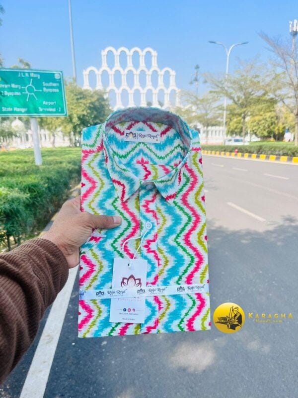 Ajrak print shirt 01