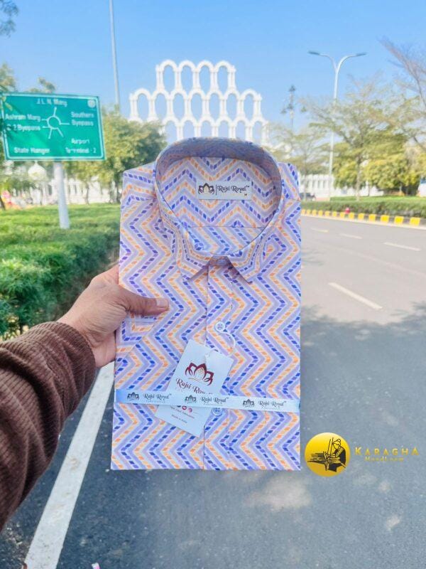 Ajrak print shirt 06