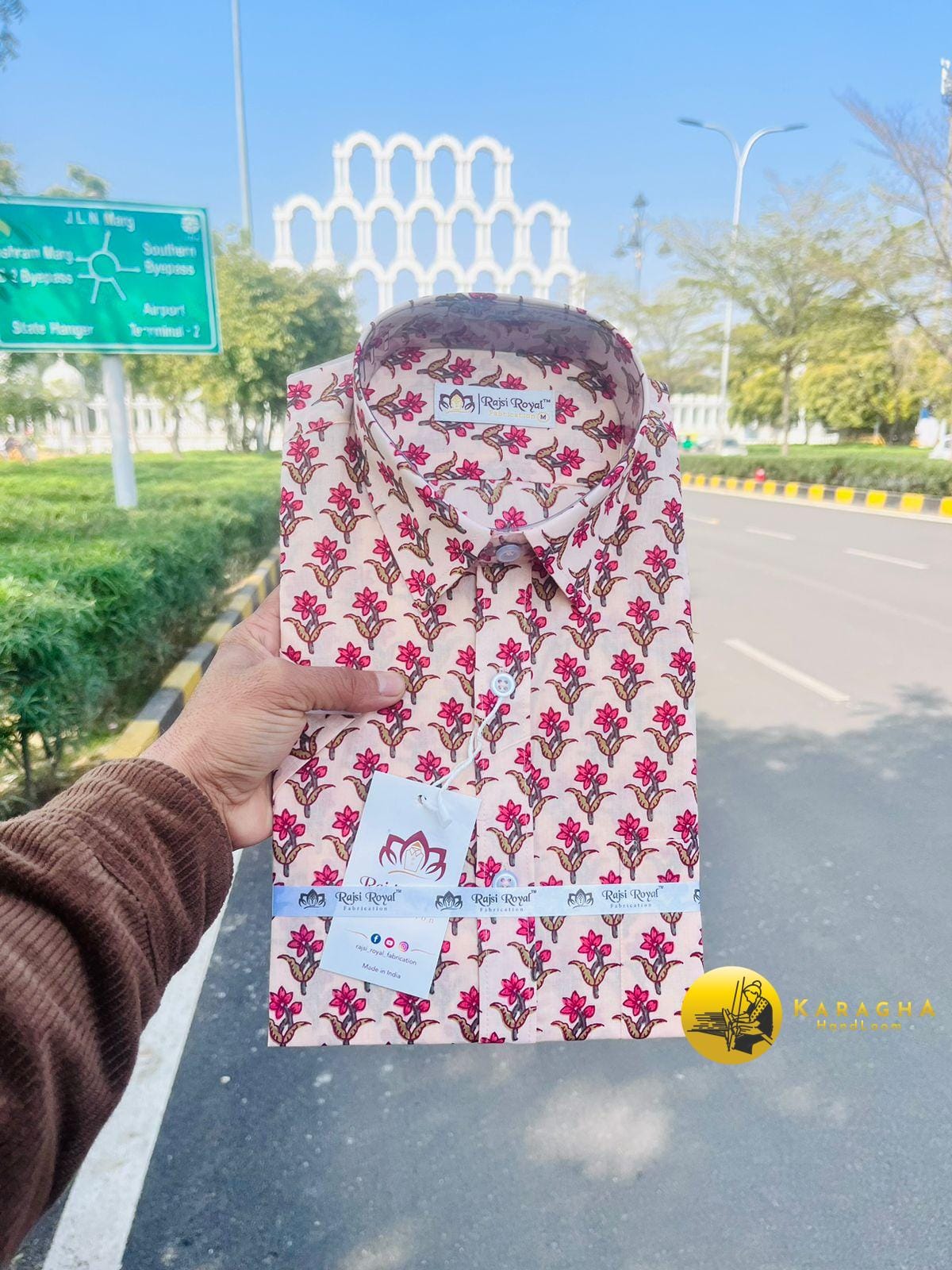 Ajrak print shirt 02