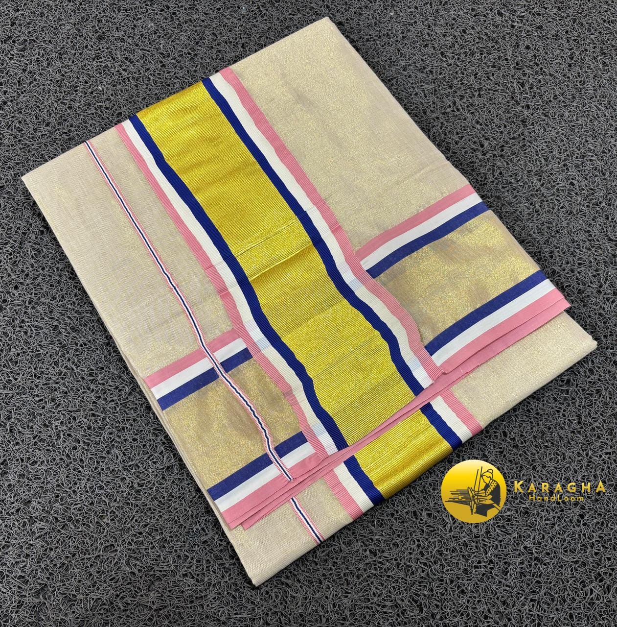 Multicolored handloom saree