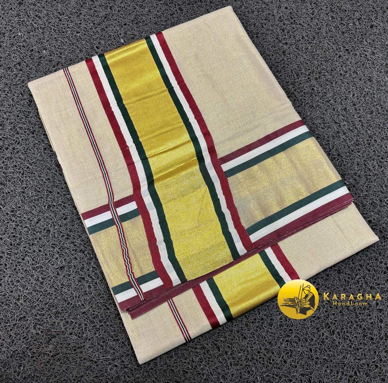 Multicolored handloom saree