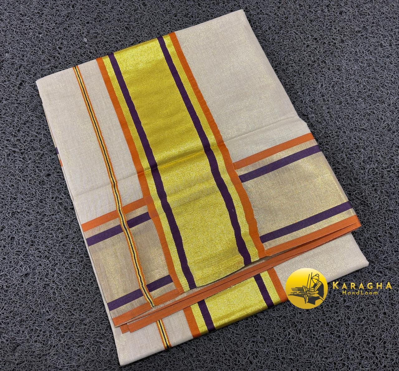 Multicolored handloom saree